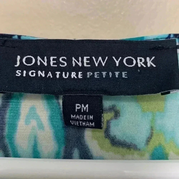 Jones New York petite lightweight, summer  dress w cap sleeves - Picture 6 of 8